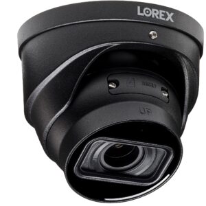 Lorex LNE9383 4K Nocturnal 4 Series IP Wired Dome Camera with Motorized Varifocal Lens and Listen-in Audio (Black)