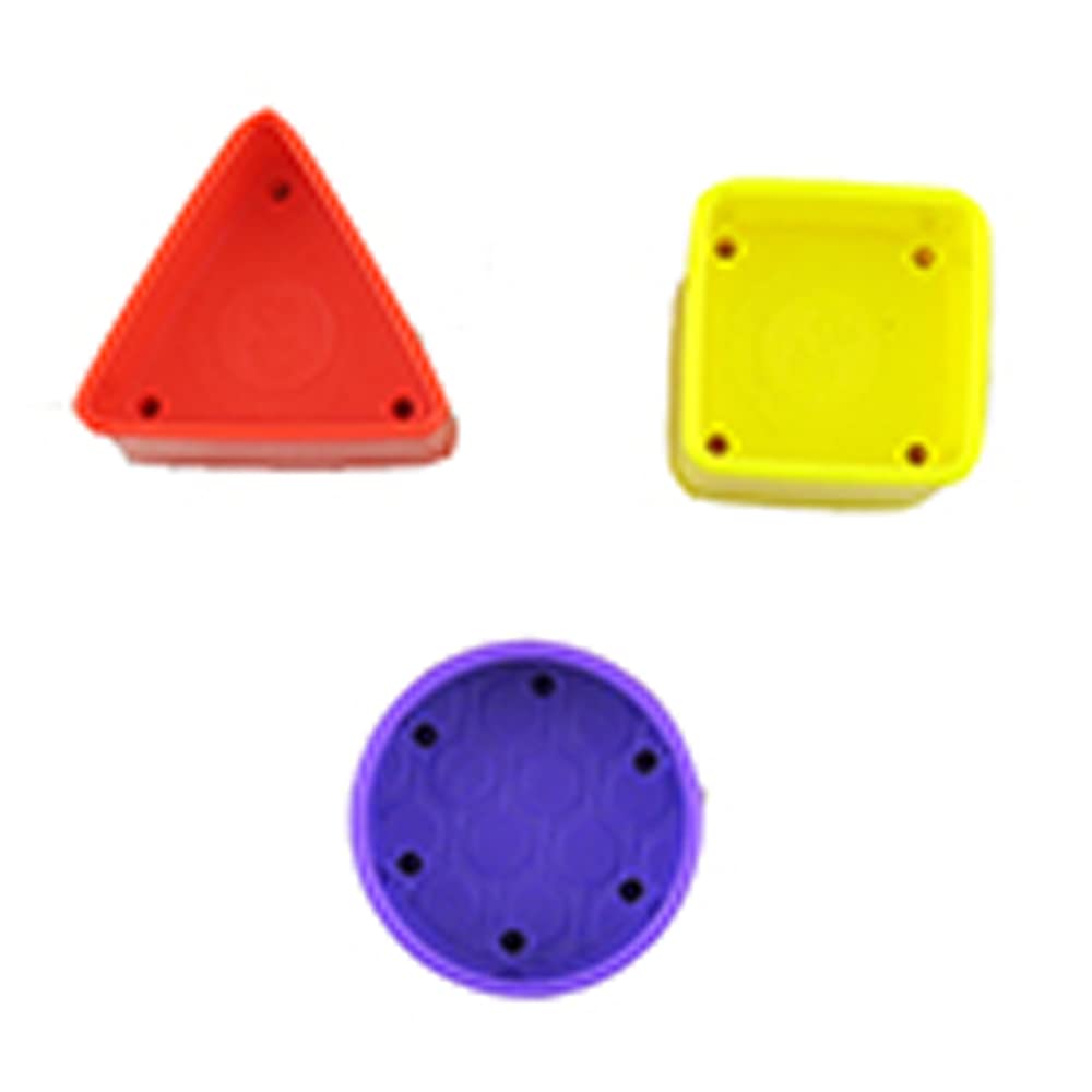 Replacement Parts for Fisher-Price Busy Activity Walker - FYK65~1 Yellow Square, 1 Red Triangle and 1 Purple Circle