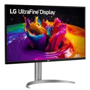 LG Ultrafine Monitor (32UQ750) – 31.5 inch UHD 4K HDR Monitor, HDR10, 144Hz from HDMI 2.1, USB Type-C (PD 65W), AMD FreeSync, Maxxaudio, White