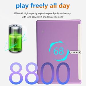 10.1 Inch Android 11 Tablet, 2.4G 5G Dual Band WiFi 10 Core Processor 4GB 64GB PC Calling Tablet with 8800mAh Battery, Dual Speakers, 5MP 13MP Cmaea Bluetooth and GPS 1960x1080 HD Tablet for Kids(US)