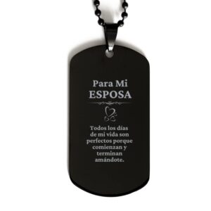 para mi esposa todos los dias de mi vida son perfectos a tu lado - placa de identificaci