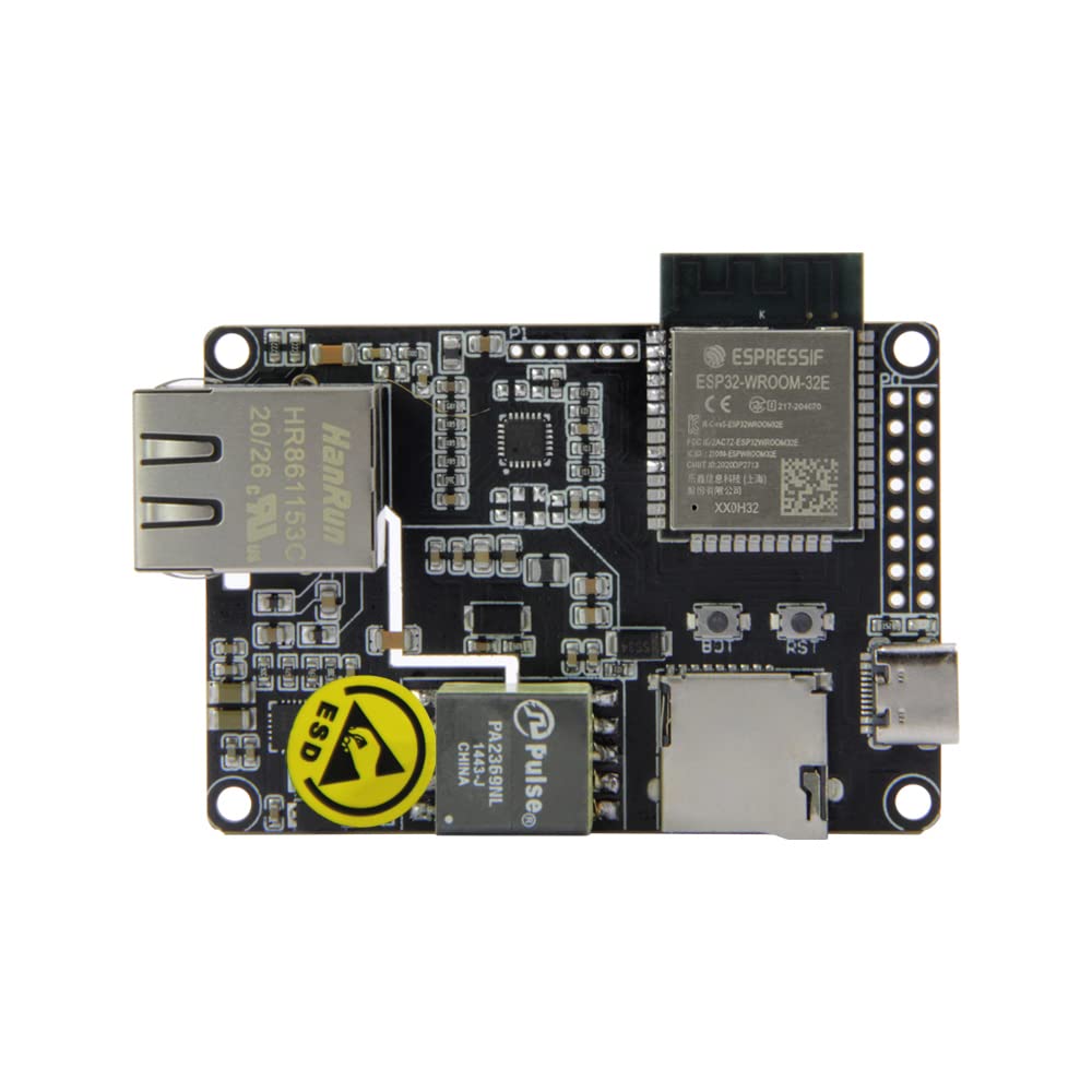 LILYGO T-Internet-POE ESP32-WROOM LAN8720A Chip Ethernet Adapter and Downloader Expansion Board Programmable Hardware TTGO Development Board (T-Internet-POE)