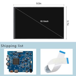 VSDISPLAY 10.1 Inch 1280x800 IPS LCD Screen with Mini HD-MI USB LCD Controller Board VS-TY266H-V837,Supports Image Rotation,for Phone/PC/Laptop/Computer Extended Display Panel