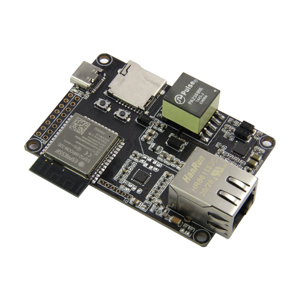 LILYGO T-Internet-POE ESP32-WROOM LAN8720A Chip Ethernet Adapter and Downloader Expansion Board Programmable Hardware TTGO Development Board (T-Internet-POE)