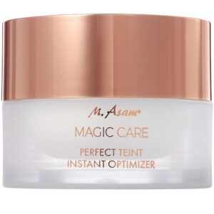 m. asam magic care perfect teint (1.01 fl oz) - transparent make up, skin care face cream and makeup primer. beauty product that is known to minimize wrinkles & pores, with peptide complex & retinol