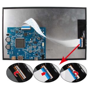 VSDISPLAY 10.1 Inch 1280x800 IPS LCD Screen with Mini HD-MI USB LCD Controller Board VS-TY266H-V837,Supports Image Rotation,for Phone/PC/Laptop/Computer Extended Display Panel