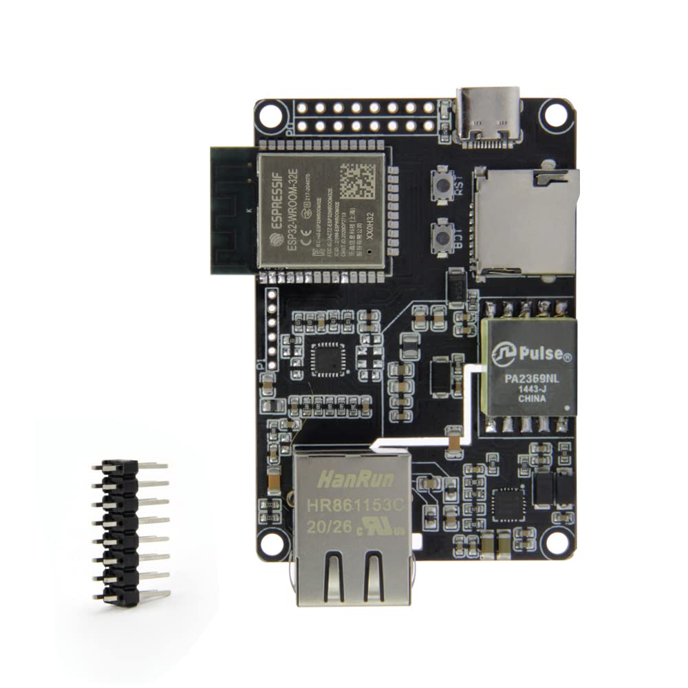 LILYGO T-Internet-POE ESP32-WROOM LAN8720A Chip Ethernet Adapter and Downloader Expansion Board Programmable Hardware TTGO Development Board (T-Internet-POE)