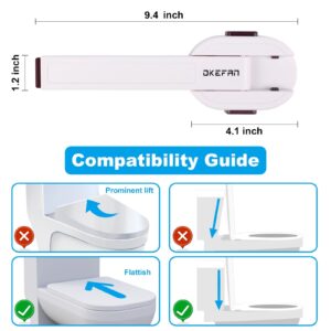 Toilet Locks Baby Proof - OKEFAN Toilet Seat Lock Child Safety for Toddlers Adhesive Kids Proofing Toilet Lid Lock Easy to Install No Drill Needed (1)