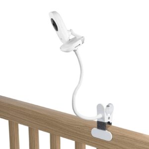 okemeeo baby monitor mount for vtech vm819 and vm3252 baby monitor (15.7 in gooseneck universal camera mount clamp no drill)