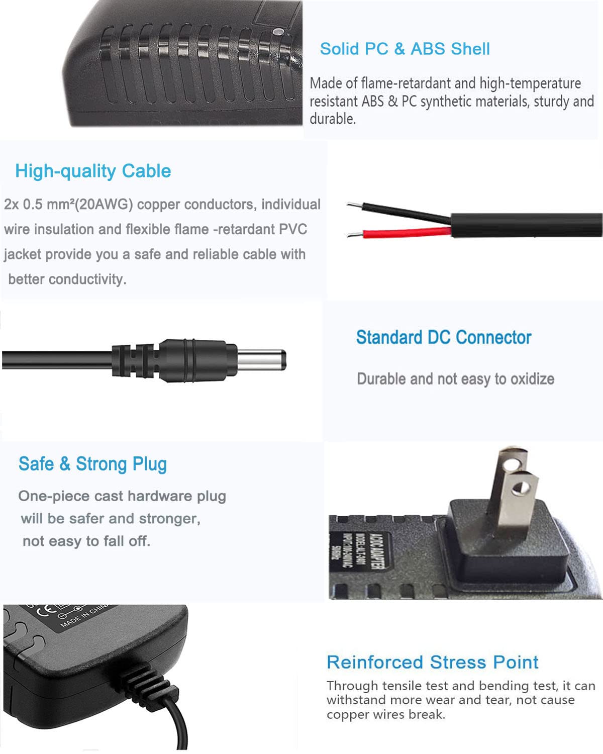 MTYTOT 25.2V 1000mA Power Supply Adapter 25.2v ac/dc Adapter 100-240V Input AC to DC 25.2 Volt 1A 800mA 450mA Power Adapter Transformer 5.5mmx2.5mm US Plug