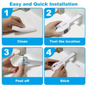 Toilet Locks Baby Proof - OKEFAN Toilet Seat Lock Child Safety for Toddlers Adhesive Kids Proofing Toilet Lid Lock Easy to Install No Drill Needed (1)