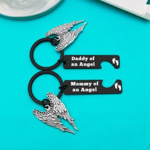 Xiahuyu Loss Memorial Keychain Miscarriage Gifts for Parents Pregnancy Loss Gifts Remembrance Gifts Loss of Baby Memorial Gifts Sympathy Gifts for Infant Loss Child Loss