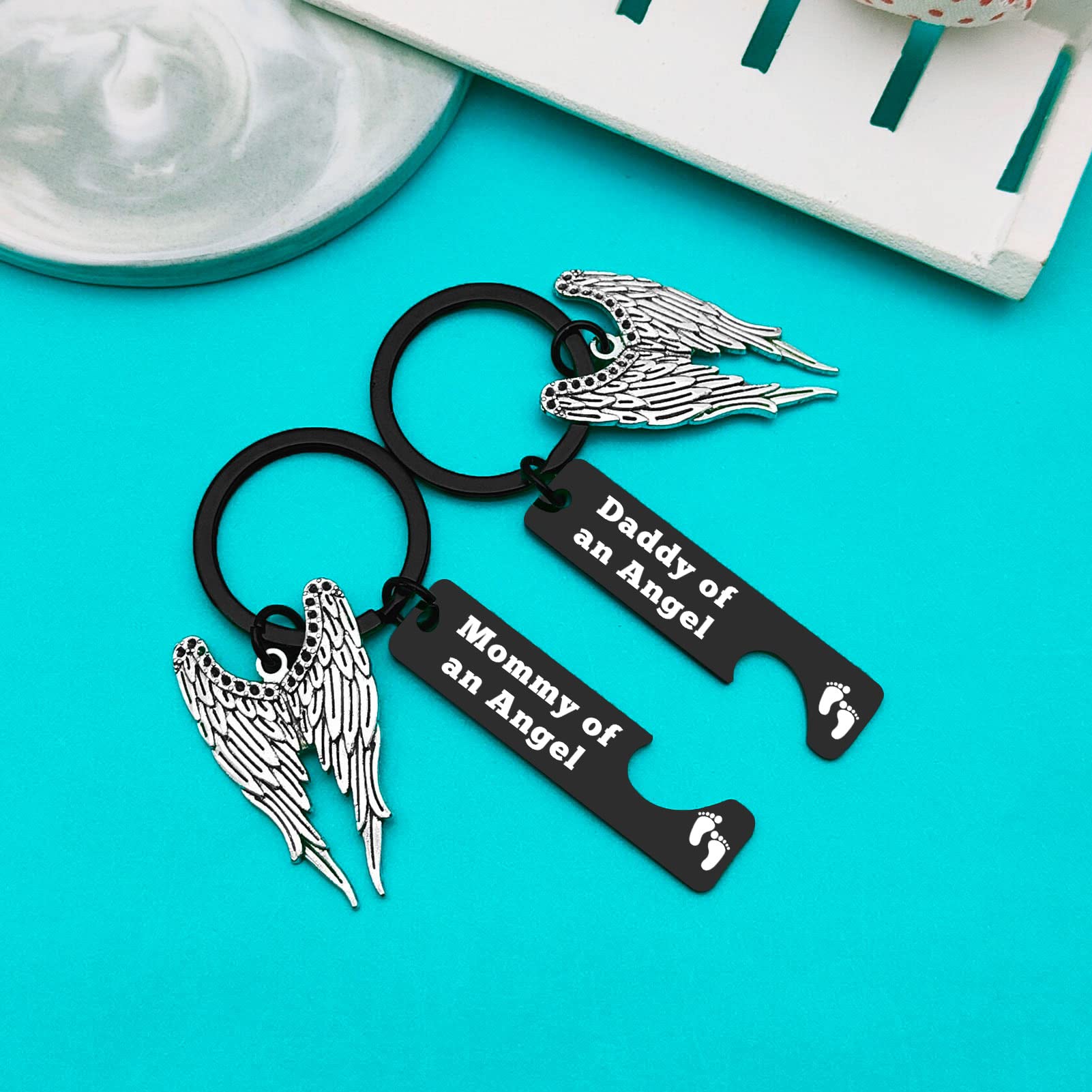 Xiahuyu Loss Memorial Keychain Miscarriage Gifts for Parents Pregnancy Loss Gifts Remembrance Gifts Loss of Baby Memorial Gifts Sympathy Gifts for Infant Loss Child Loss