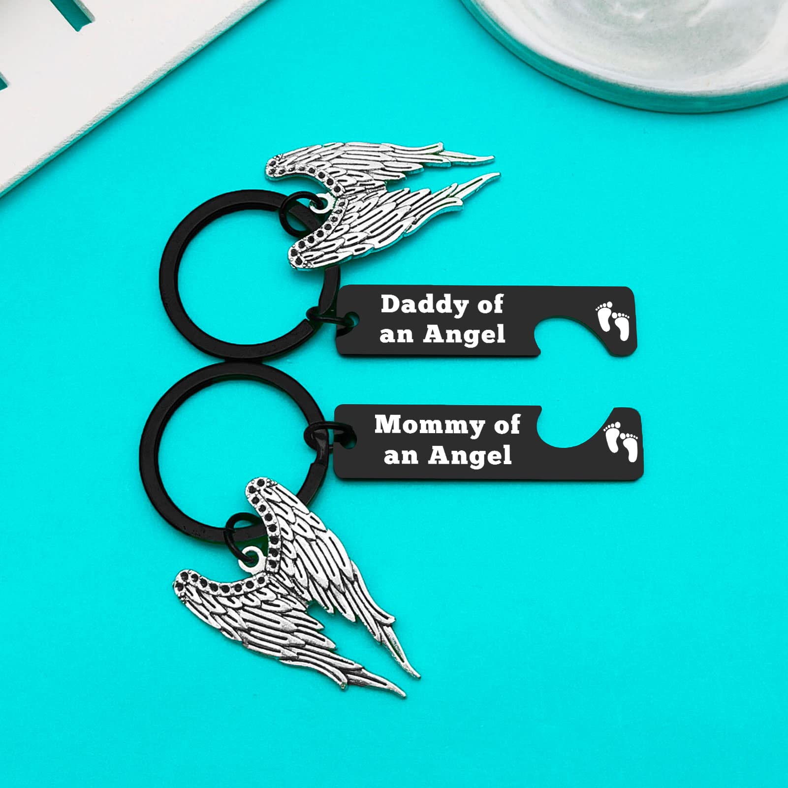 Xiahuyu Loss Memorial Keychain Miscarriage Gifts for Parents Pregnancy Loss Gifts Remembrance Gifts Loss of Baby Memorial Gifts Sympathy Gifts for Infant Loss Child Loss