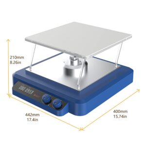 4E's USA Digital 3D Rocker - 3D Rocker with Three-Dimensional Tumbling Motion with 0°- 8° Adjustable Tilt Angle, Speed Range of 10-70 RPM and Non-Slip Platform with Maximum Load Capacity of 5kg