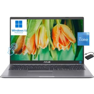 [windows 10 pro] asus vivobook 15 business laptop computer, 15.6" fhd touchscreen, intel dual-core 11th gen i3-1115g4, 12gb ddr4 ram 256gb pcie ssd, fingerprint, backlit keyboard, wi-fi 5, hdmi, w/hub