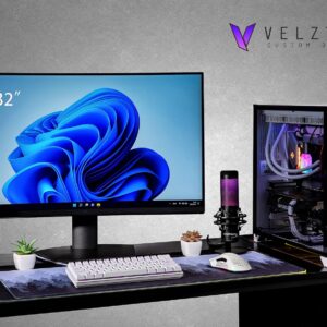 Velztorm Lux Gaming & Entertainment Desktop PC (AMD Ryzen 9 5950X 16-Core, 32GB RAM, 1TB PCIe SSD + 2TB HDD (3.5), GeForce RTX 4090 24GB, WiFi, HDMI, USB 3.2, USB 3.1, Display Port, Win 11 Home)