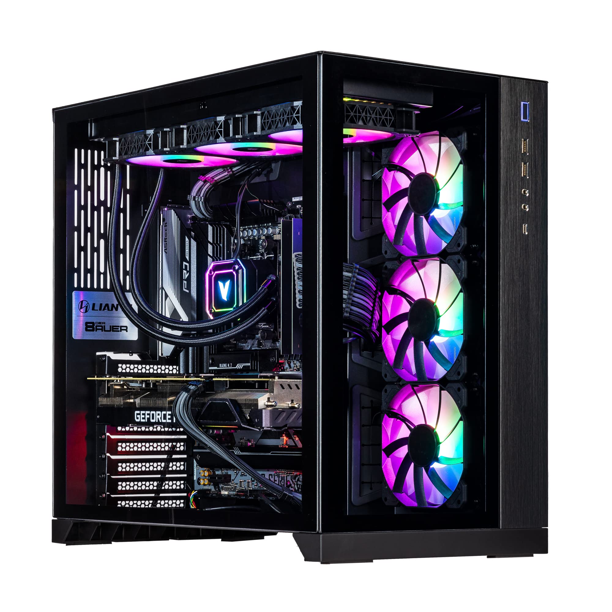 Velztorm Septex CTO Gaming Desktop PC (AMD Ryzen 7 7700X 8-Core, GeForce RTX 4090 24GB, 32GB DDR5, 2TB PCIe SSD + 6TB HDD (3.5), 360mm AIO, 1000 W PSU WiFi 6, BT 5.2, Win 10 Home) VELZ0067