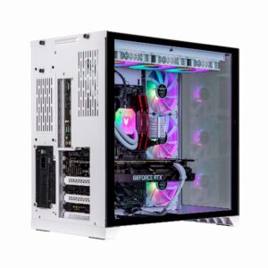 Velztorm Lux Lyte Custom Built Gaming Desktop PC (AMD Ryzen 9-5900X 12-Core, GeForce RTX 4090 24GB, 16GB RAM, 1TB PCIe SSD + 1TB HDD (3.5), Wifi, USB 3.2, HDMI, Bluetooth, Display Port, Win 10 Home)