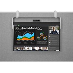 LG 27'' 27BQ70QC-S 27-inch QHD Libero Monitor with Detachable Full HD Webcam, 27-inch QHD (2560 x 1440) IPS Display