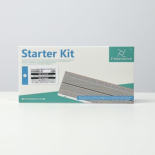 Freenove Basic Starter Kit for Raspberry Pi Pico W (Included), Dual-core Arm Cortex-M0+ Microcontroller, 386-Page Detailed Tutorial, 142 Items, 55 Projects, Python C Code