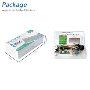 Freenove Basic Starter Kit for Raspberry Pi Pico W (Included), Dual-core Arm Cortex-M0+ Microcontroller, 386-Page Detailed Tutorial, 142 Items, 55 Projects, Python C Code