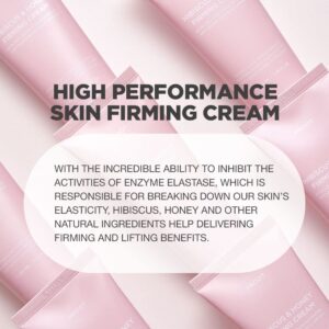 Hibiscus and Honey Firming Cream | Concentrated Complex | Lightweight Neck Firming Cream for Sensitive and All Skin Type | Formulated with Collagen Centella Asiatica, and Other Natural Ingredients |