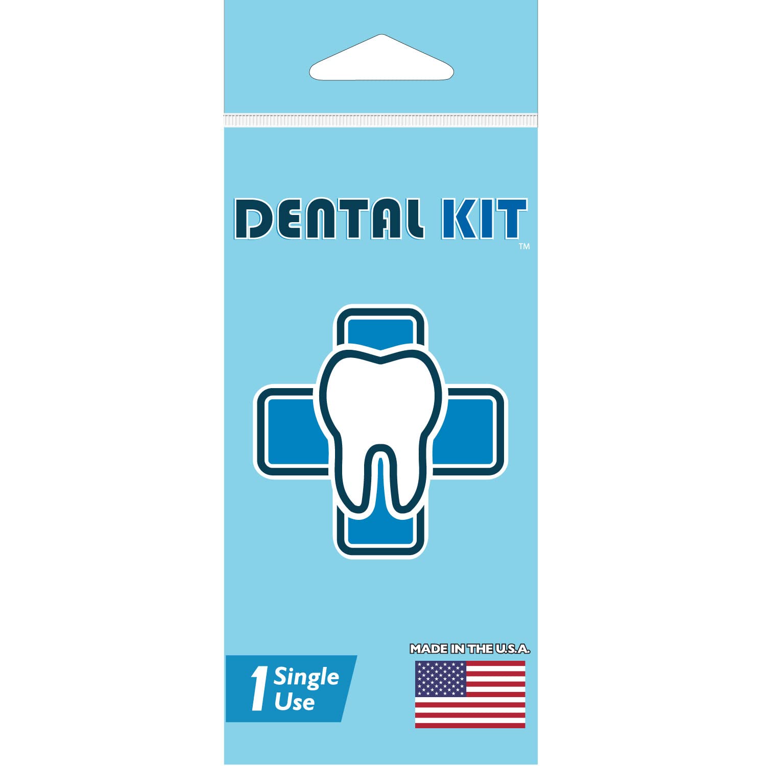 Potty Pack Dental Kit Single Use Portable Kit with Travel Tooth Brush, Tooth Paste, Dental Floss and Mint-Flavored Tooth Picks - 1 Unit