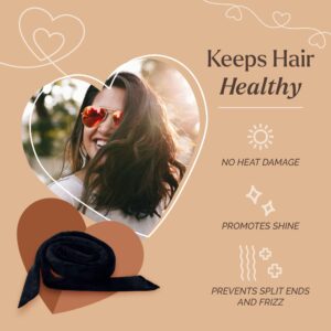 BHDbeauty No Heat Curling Headband You Can Sleep In- Heatless Overnight Natural Curls- Rod Ribbon Lazy Hair Curler Wrap Kit for Long Hair- Includes Bonus Airless Spray Bottle