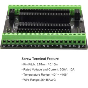 for ESP32 Super Breakout Board 3.81mm / 0.15" Terminal Blocks GPIO Expansion Board 3 Types Output for ESP32 Module ESP-WROOM-32 ESP32-DevKitC