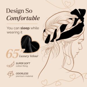 BHDbeauty No Heat Curling Headband You Can Sleep In- Heatless Overnight Natural Curls- Rod Ribbon Lazy Hair Curler Wrap Kit for Long Hair- Includes Bonus Airless Spray Bottle