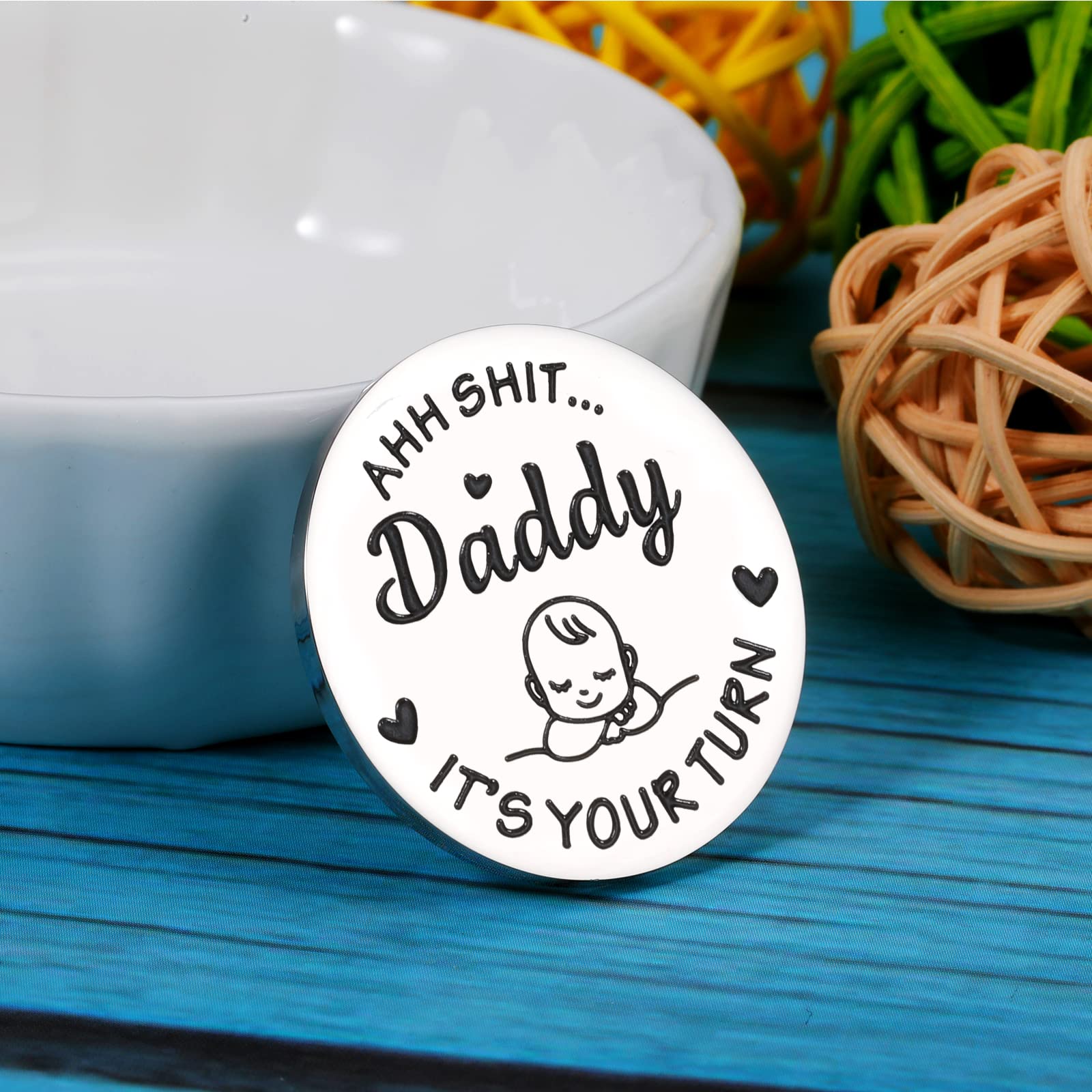 Parents to Be Gifts Baby Shower Decorations Dad Gifts for New Dad Expecting Dad Funny Baby Gift New Dad Mom Decision Gifts for Dad Mom to be Pregnancy Gifts for First Time Moms Dads Double-Sided