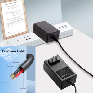 UpBright 35V AC/DC Adapter Compatible with TASVAC S8 Series S 8 S8P S800 S810 S820 S850 S860 S870 S880 S890 29.6V 2200mAh Li-ion Battery Cordless Stick Vacuum Cleaner 35VDC 550mA Power Supply Charger