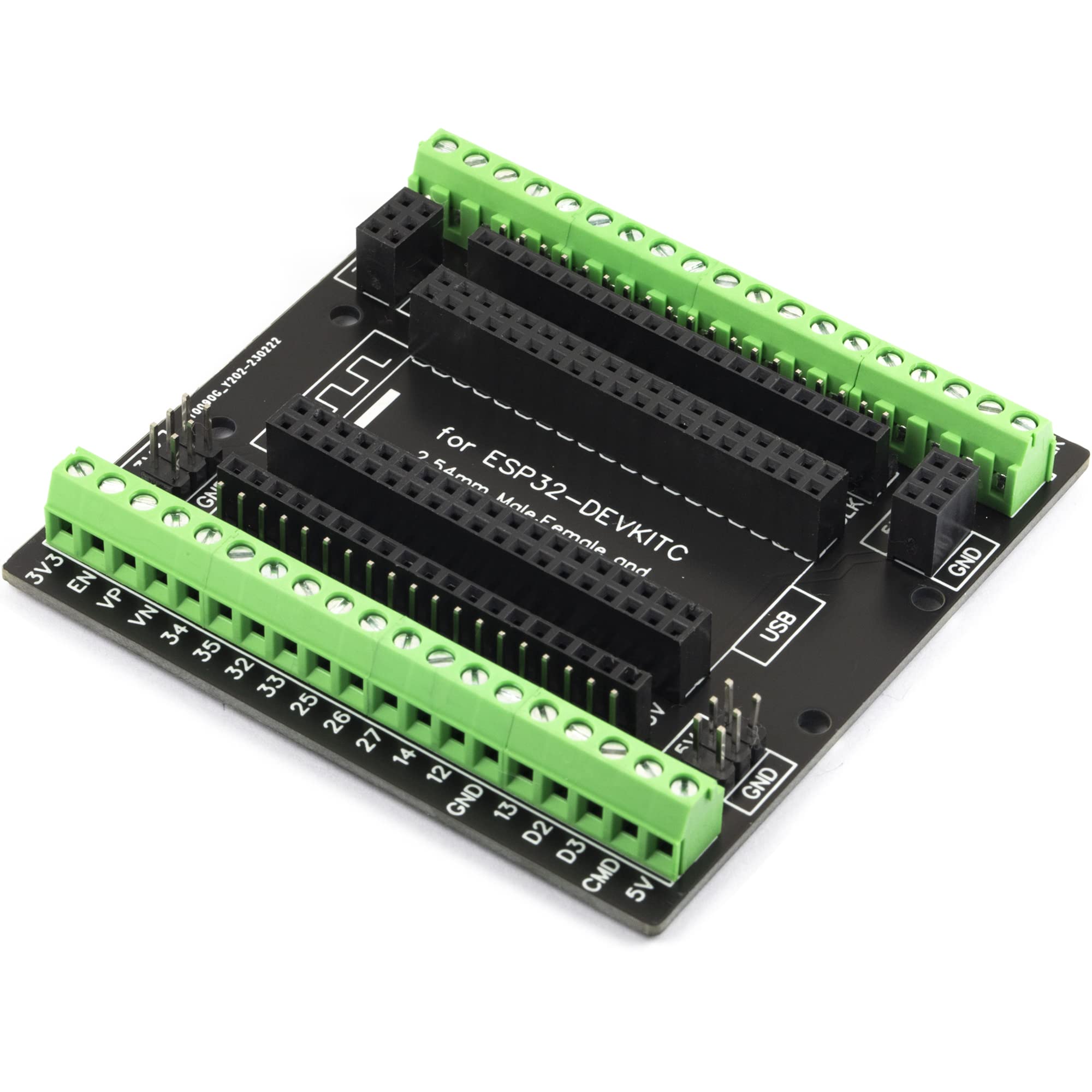 for ESP32 Super Breakout Board 3.81mm / 0.15" Terminal Blocks GPIO Expansion Board 3 Types Output for ESP32 Module ESP-WROOM-32 ESP32-DevKitC