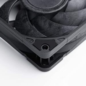 Noctua NA-IS1-12 chromax.Black Sx2, Inlet Side Spacers for 120mm Fans (Black)