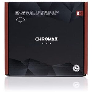 Noctua NA-IS1-14 chromax.Black Sx2, Inlet Side Spacers for 140mm Fans (Black)