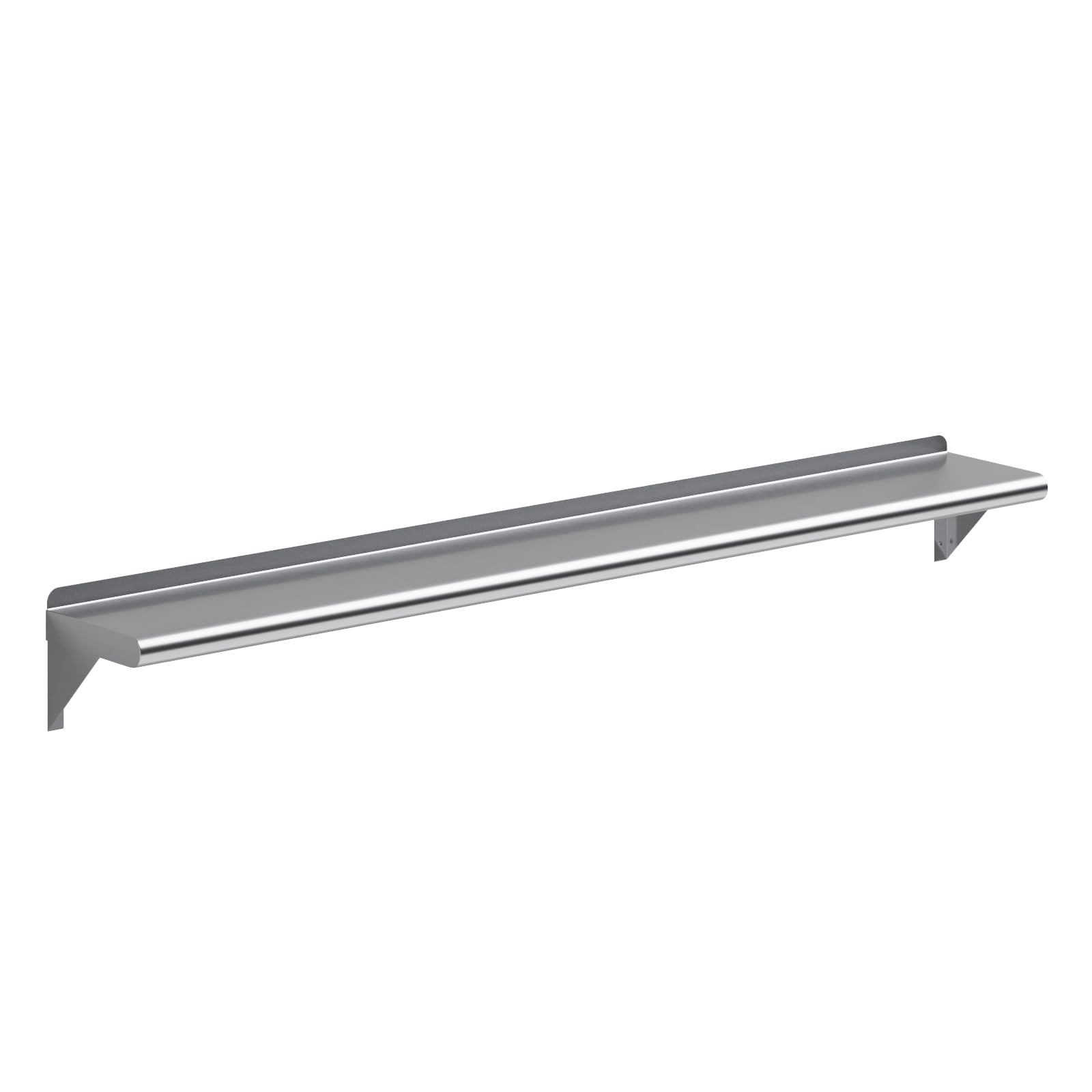 AmGood 8" X 60" Stainless Steel Wall Shelf | Metal Shelving | Garage, Laundry, Storage, Utility Room | Restaurant, Commercial Kitchen | NSF