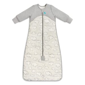 love to dream warm baby sleep bag (18-36 mo), super soft temp regulating sleeping sack, 2.5tog warm wearable blanket, grey