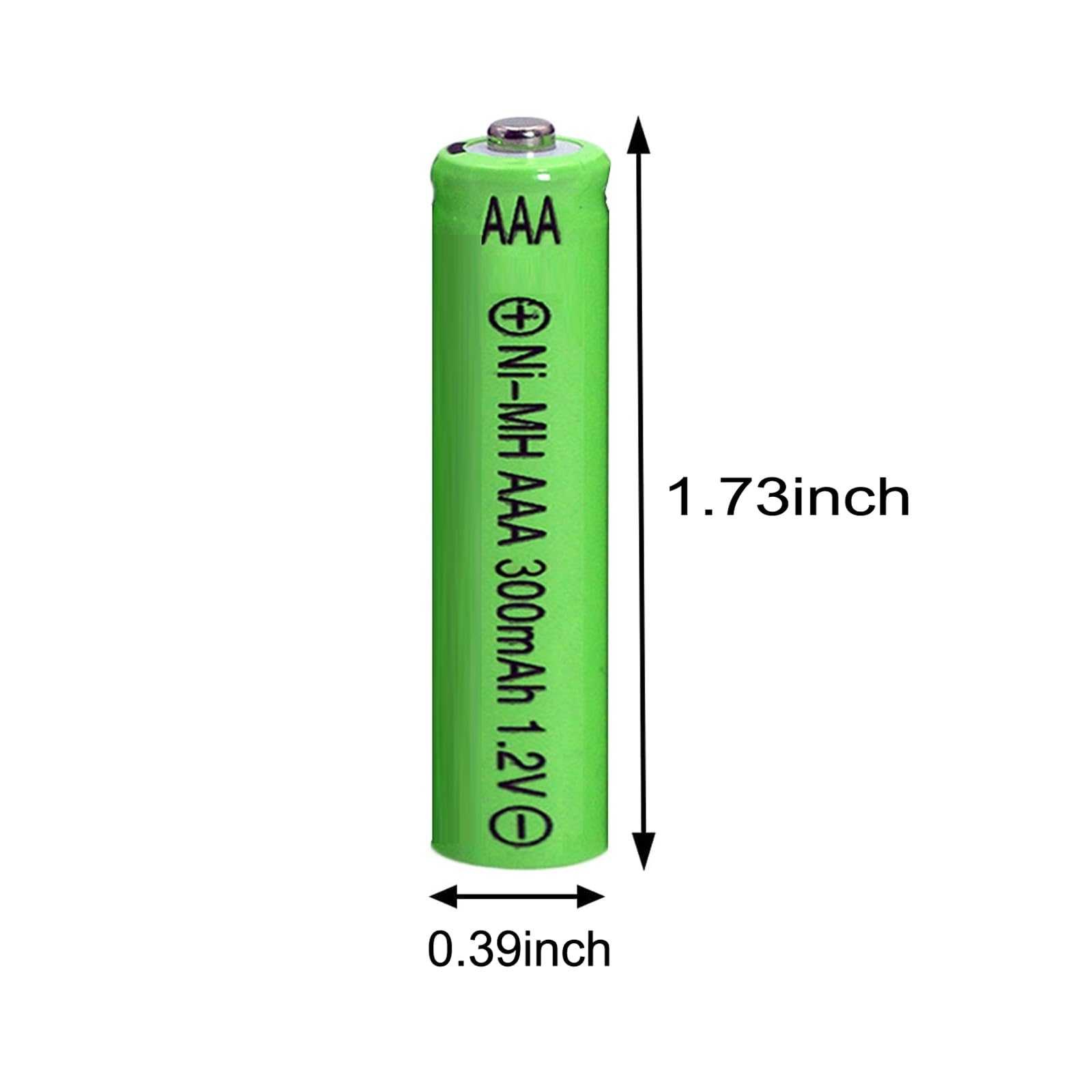 FULIN 12 Packs 1.2V AAA 300mAh Ni-MH Rechargeable Batteries for Solar Lights (AAA Size)