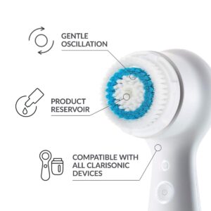 Clarisonic Deep Pore and Radiance Facial Cleansing Brush Head Replacement Set Compatible with Mia 1, Mia 2, Mia Fit, Alpha Fit, Smart Profile Uplift and Alpha Fit X, 2 Count