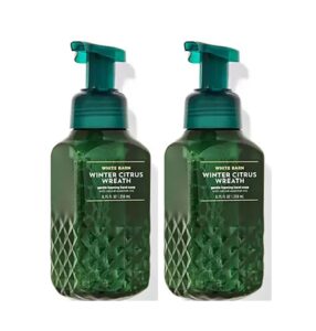 bath & body works bath and body works winter citrus wreath gentle foaming hand soap 8.75 ounce 2-pack (winter wreath) 17.5 fluid_ounces