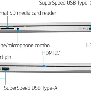 HP 2022 Notebook Laptop, 15.6" HD Touchscreen Display, Intel Core i5-1135G7, 16GB DDR4 RAM, 1TGB PCIe SSD, Wi-Fi 5, Webcam, Bluetooth, HDMI, Windows 11 Home, Silver | TGCD Bundle