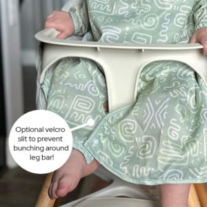 Bibbrella Baby Led Weaning Bibs with Adjustable Backing | Baby Smock Bib for Boys and Girls | 6m-3y Baby Bibs, Abstract Art