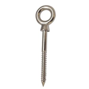 1 Pc Stainless Steel Marine 1/2'' x 4-3/4'' Stainless Steel Screw Lag Eye Bolt