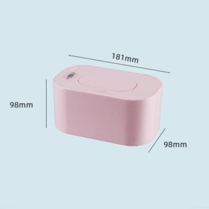 Baby Wipe Heater, Portable Wipe Warmer with Temp Control Wet Warmer Dispenser Box, Portable Infant with Display, Health Care Supplies, 40℃-60℃ Wide Range Multi-Level Adjustment (Pink)