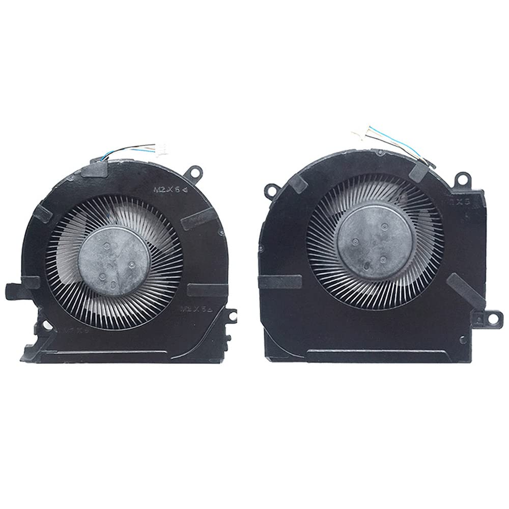 New Replacement Cooling Fans for HP OMEN TPN-Q236 Q238 15-ek 15-en 15-ek0023DX 15-en0007AX 15-en0032AX 15-ek0011TX 15-0010TX Series M04216-001 ND8CC02-19J22 M04215-001 ND8CC02-19J23 DC 12V 0.5A Fan