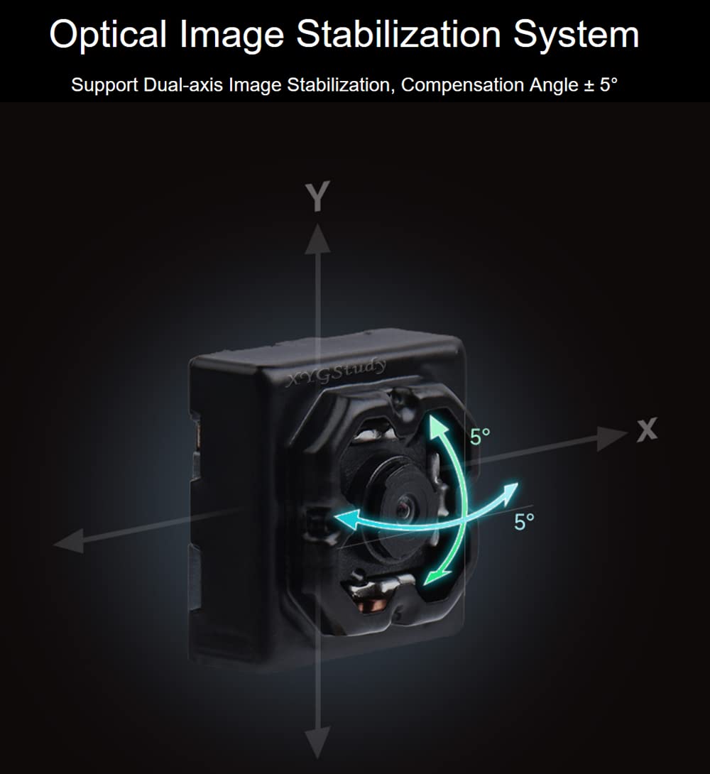 OV5647 5MP 1080P HD Video Dual-axis Optical Image Stabilization Camera Module for Raspberry Pi 4 3 Zero/Zero 2 W and CM3/3+/4 @XYGStudy (OV5647-70 5MP OIS Camera)