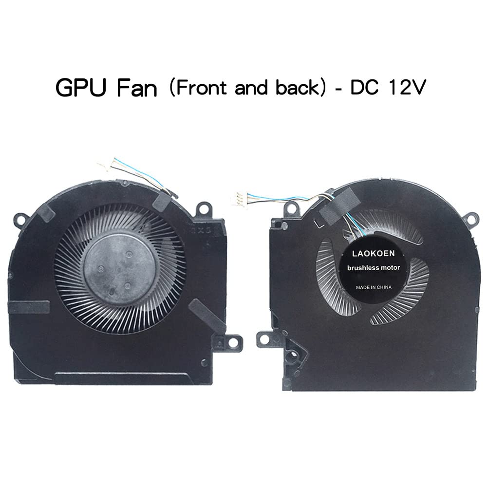 New Replacement Cooling Fans for HP OMEN TPN-Q236 Q238 15-ek 15-en 15-ek0023DX 15-en0007AX 15-en0032AX 15-ek0011TX 15-0010TX Series M04216-001 ND8CC02-19J22 M04215-001 ND8CC02-19J23 DC 12V 0.5A Fan