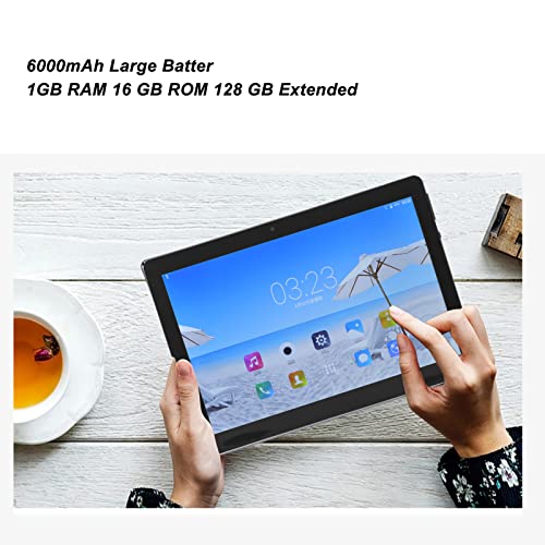 10.1 Inch Tablet, 1GB RAM, 16GB ROM, 100240V, IPS HD Display, HD Tablet for Work (US Plug)