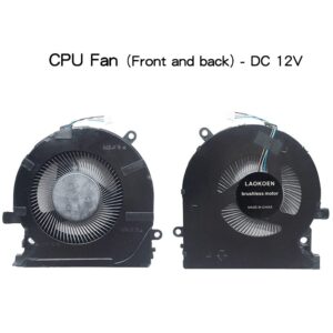 New Replacement Cooling Fans for HP OMEN TPN-Q236 Q238 15-ek 15-en 15-ek0023DX 15-en0007AX 15-en0032AX 15-ek0011TX 15-0010TX Series M04216-001 ND8CC02-19J22 M04215-001 ND8CC02-19J23 DC 12V 0.5A Fan